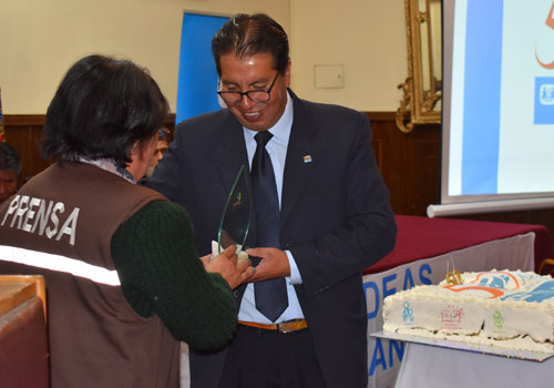 Reconocimiento de la Asociación de Periodistas Independientes de Oruro.