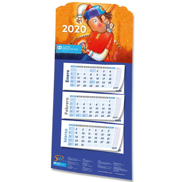 Calendario De Pared A Aldeas Infantiles Sos Bolivia comprar calendario aldeas infantiles 2021
