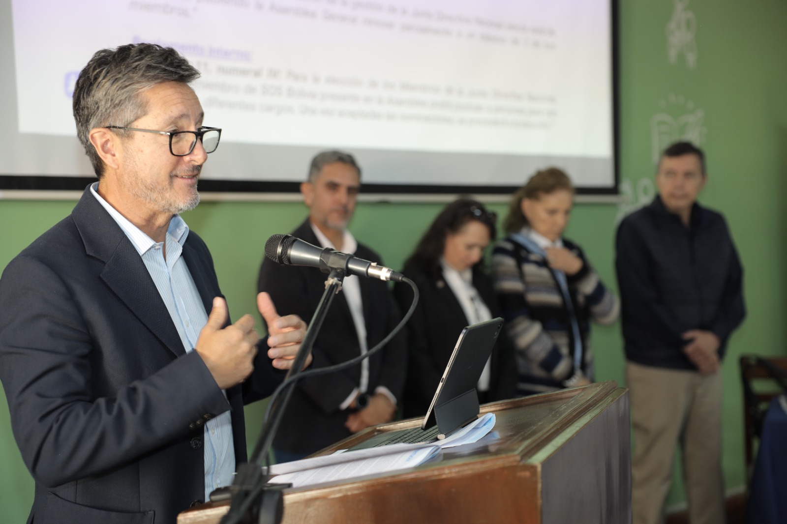 Asamblea General Ordinaria durante la elección de la Junta Directiva