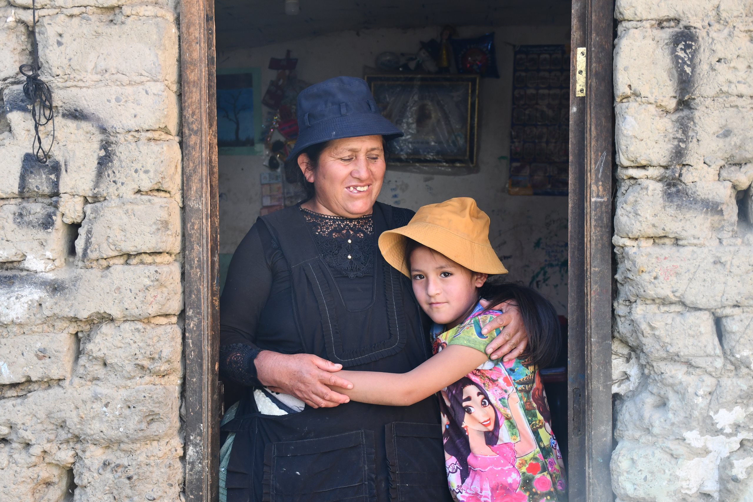 Olayda, madre de nueve hijos en La Paz