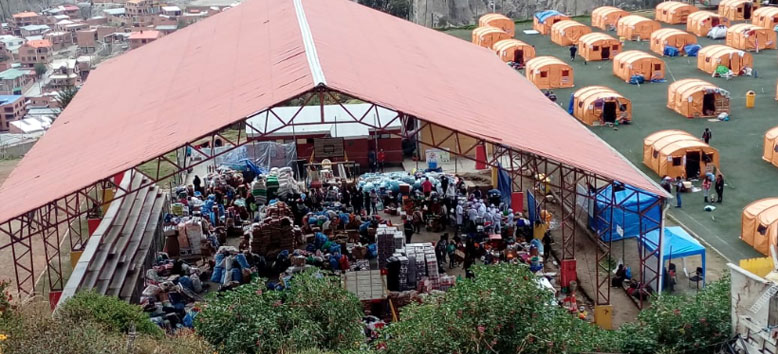 Campamento Fígaro, en la ciudad de La Paz