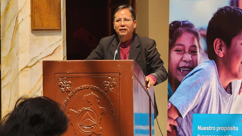 Javier Montecinos en el evento