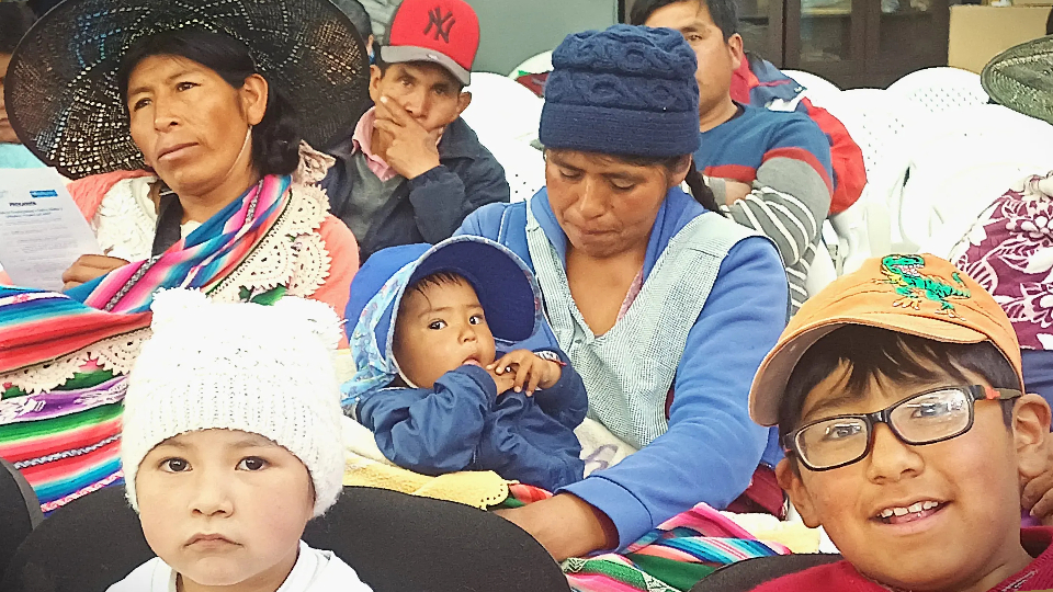 Familias participantes del programa Crianza con Amor